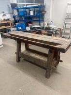 Oude Houten Werkbank, Ophalen, Gebruikt, 120 tot 170 cm
