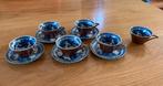 Bijzondere set kop en schotels, Antiek en Kunst, Antiek | Servies compleet, Ophalen of Verzenden