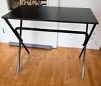 Zwarte tafel/bureau, Zo goed als nieuw, Minder dan 50 cm, Rechthoekig, 50 tot 100 cm