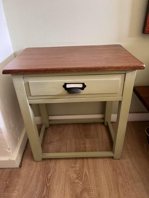 Vintage nachtkastje, Huis en Inrichting, Slaapkamer | Nachtkastjes, Gebruikt, Hout, Ophalen