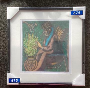 Zeefdruk, litho, De Verteller, Perjoo Roobjee, nieuw beschikbaar voor biedingen