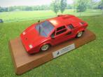 1/18 Lamborghini Countach 5000S op massief houten plaquette, Ophalen of Verzenden, Zo goed als nieuw