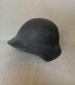 wo2 - Zwitserse helm M1918/40 - met binnenwerk en kinriem, Verzamelen, Ophalen of Verzenden, Landmacht, Overige gebieden, Helm of Baret