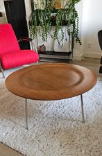Ronde Salontafel of koffietafel, Ophalen, Gebruikt, 50 tot 100 cm, Rond