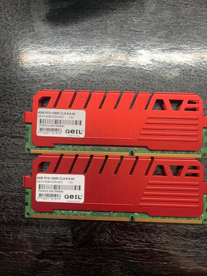 Geil PC3-10660 16GB, Computers en Software, RAM geheugen, Nieuw, Desktop, 16 GB, DDR3, Ophalen of Verzenden