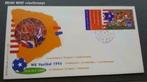 NVPH FDC E323 WK Voetbal - Special Cover 1 & 2, Verzenden, Onbeschreven, Nederland