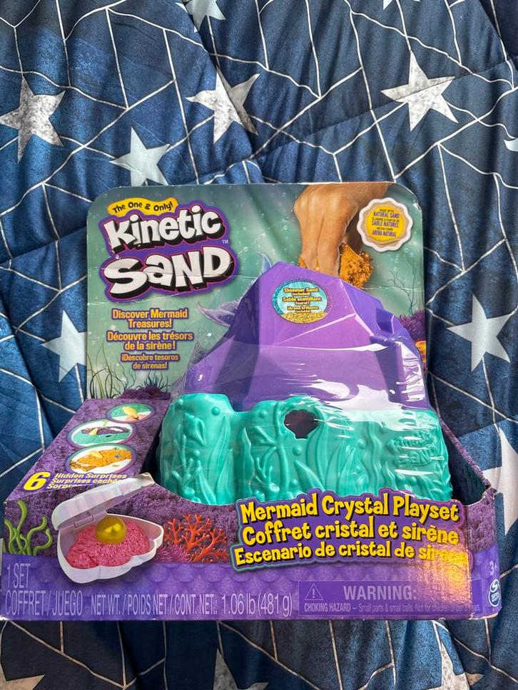 Kinetic Sand kinetisch zand Kristal Zeemeermin Set, Kinderen en Baby's, Speelgoed | Overig, Nieuw, Jongen of Meisje, Ophalen of Verzenden