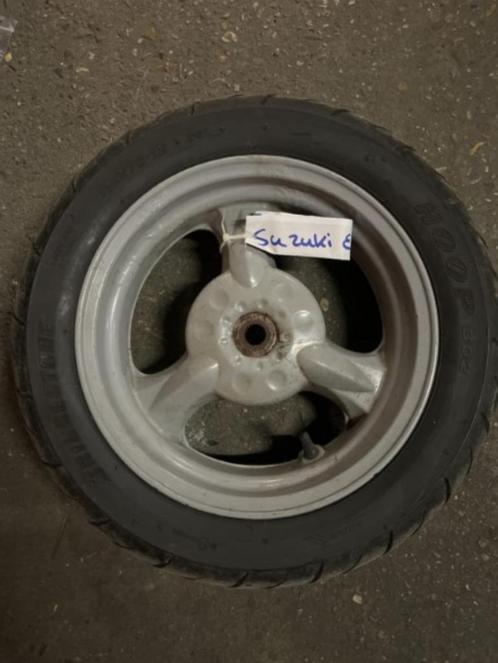 achterwiel Velg met band Suzuki Uf 50 Estilete 64140-02E10-E, Motoren, Tuning en Styling, Ophalen of Verzenden