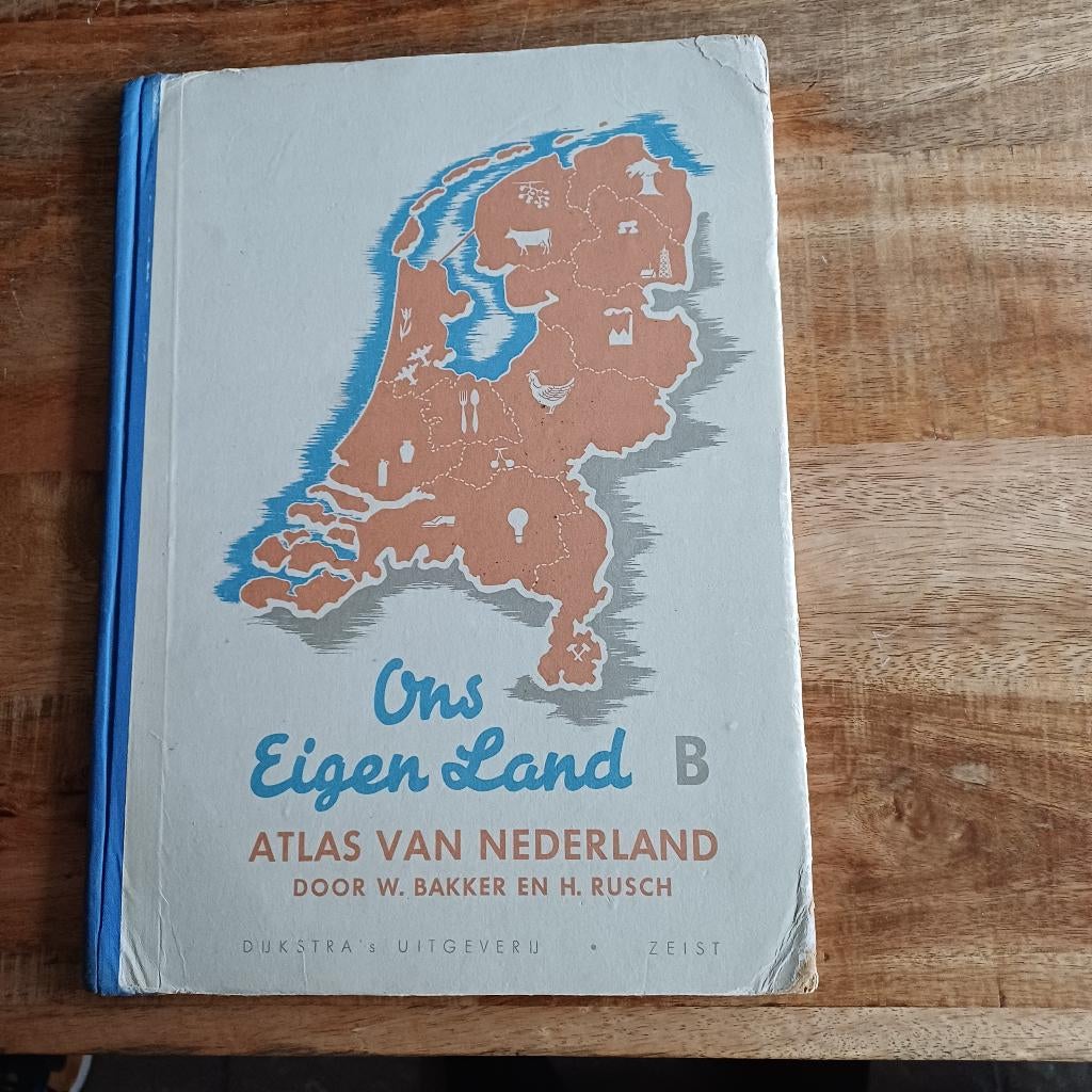 Atlas van Nederland, Boeken, Overige atlassen, W. Bakker en H. Rusch, 1800 tot 2000, Nederland