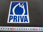 sticker PRIVA logo, Ophalen, Zo goed als nieuw
