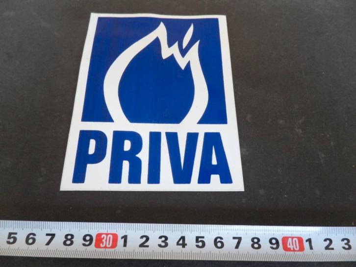 sticker PRIVA logo, Verzamelen, Stickers, Zo goed als nieuw, Ophalen