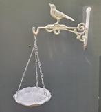 Gietijzeren hanging basket schaaltje aan plantenhaak, Tuin en Terras, Tuinwanddecoratie, Verzenden, Zo goed als nieuw