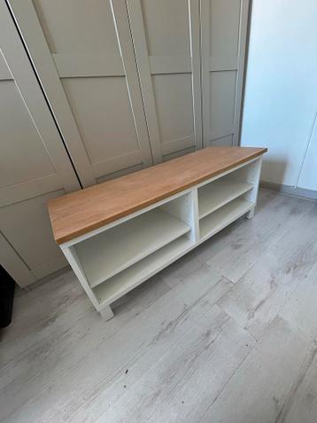IKEA Besta TV Meubel met Houten Top - afbeelding 1