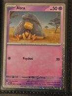 Pokemon Abra 063/165 Holo, Ophalen of Verzenden, Zo goed als nieuw, Losse kaart, Foil