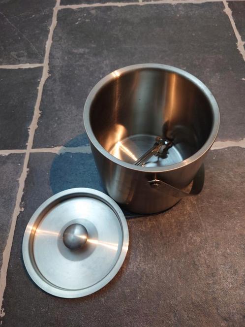 Grote Luxe RVS ijsemmer met ijstangetje (19B x 18H), zgan!, Huis en Inrichting, Keuken | Keukenbenodigdheden, Zo goed als nieuw