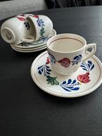 Boerenbont kop en schotel, Ophalen of Verzenden, Zo goed als nieuw, Kop(pen) en/of Schotel(s), Aardewerk