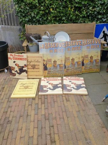 8 canvasdoeken/mancave/decoratie/overkapping/markthandel.  beschikbaar voor biedingen
