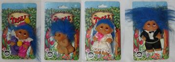 4 Vintage Dam Trollen  Denmark 1985  The Troll Family beschikbaar voor biedingen