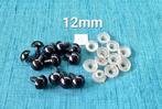 Veiligheidsoogjes 12mm, 5 paar voor € 1,75, Hobby en Vrije tijd, Breien en Haken, Verzenden, Nieuw, Breien of Haken, Overige typen