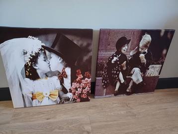 2 canvas schilderijen beschikbaar voor biedingen