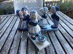 3 x beeldje delfs blauw holland meisje jongen beeld vintage, Verzamelen, Beelden en Beeldjes, Ophalen of Verzenden, Gebruikt, Mens