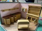 poppenhuis Ouderwetse 5 delige keuken, Ophalen of Verzenden, Zo goed als nieuw, Poppenhuis