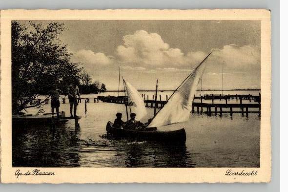 Loosdrecht  Op de Plassen, Verzamelen, Ansichtkaarten | Nederland, Gelopen, Noord-Holland, 1920 tot 1940, Verzenden
