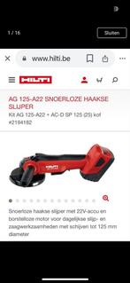 Hilti Accu Slijptol 125mm, Verzenden, Nieuw, 1000 watt of meer, Haakse handslijpmachine