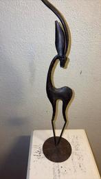 Vintage metalen hert, Ophalen of Verzenden