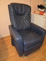 himolla cumulus blauw leer, Huis en Inrichting, Fauteuils, Ophalen of Verzenden, 75 tot 100 cm, Leer, 50 tot 75 cm