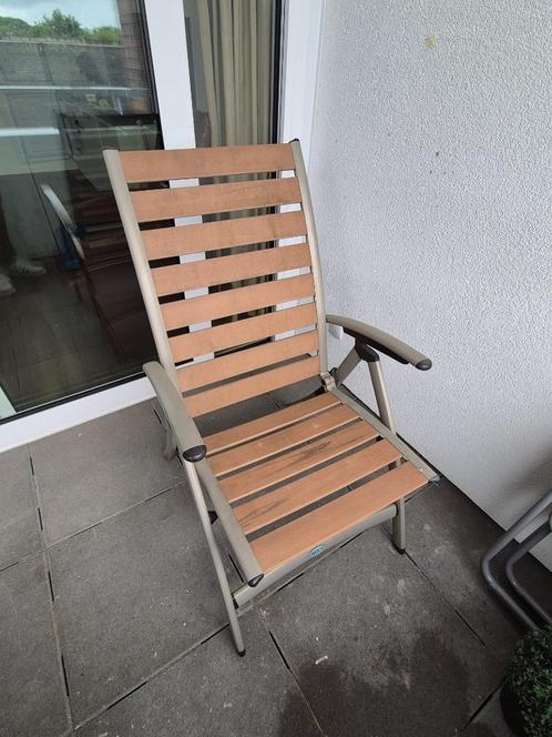 T.e.a.b. Verstelbare Tuinstoel – Redelijke Staat, Tuin en Terras, Tuinstoelen, Gebruikt, Overige materialen, Inklapbaar, Verstelbaar