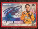 Topps turbo attax Oscar Piastri red parallel signature card, Verzenden, Zo goed als nieuw, Overige sporten, Spelerskaart