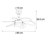 Qazqa Fresh Fan 30 Wit - Nieuw in Doos, Verzenden, Nieuw