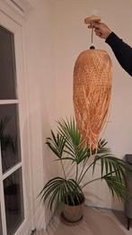 Rieten hanglamp - Stijlvolle verlichting, Huis en Inrichting, Lampen | Hanglampen, Ophalen, Bohemian, Zo goed als nieuw, 75 cm of meer