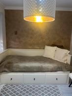 Hemnes bed ikea, Huis en Inrichting, Slaapkamer | Bedden, Ophalen, Eenpersoons, Wit, Zo goed als nieuw