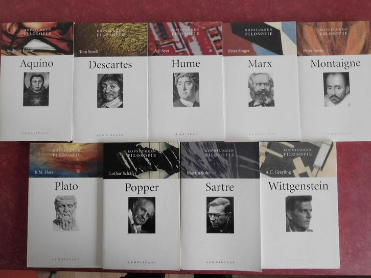 Kopstukken Filosofie Sartre Popper Wittgenstein Montaigne, Boeken, Filosofie, Zo goed als nieuw, Ophalen of Verzenden