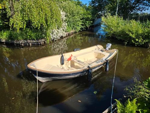 Fluister bootje elektrisch sloepje, Watersport en Boten, Sloepen, Gebruikt, Tot 10 pk, 3 tot 6 meter, Buitenboordmotor, Elektrisch