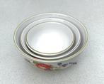 3 mixing bowl set, matched set, nesting bowl, serving bowl,, Ophalen of Verzenden