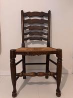 Boerenstoel/ ladderback, Bruin, Ophalen of Verzenden, Overige materialen, Eén