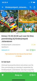 Julianatoren; Dinodag 6 sept, Drie personen of meer, Ticket of Toegangskaart