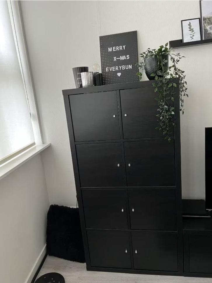 8x DEUREN inc. Inzetten Kallax Ikea ZGAN!!, Huis en Inrichting, Woonaccessoires | Schalen en Manden, Zo goed als nieuw, Vierkant