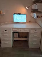Mooi Groot Antiek Bureau Wit, Huis en Inrichting, Bureaus, Ophalen, Gebruikt, Bureau
