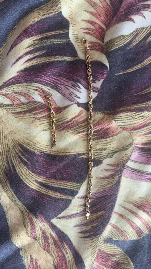 14 Karaat Massief Gouden Armband-7.31g + Extra Schakel, Sieraden, Tassen en Uiterlijk, Armbanden, Zo goed als nieuw, Goud, Ophalen of Verzenden