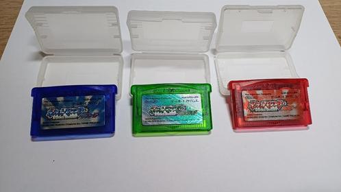3x Pokémon GBA games (JPN), Spelcomputers en Games, Games | Nintendo Game Boy, Refurbished, Role Playing Game (Rpg), 1 speler
