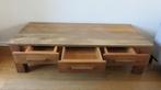 Showroom staat Teakhouten robust dressoir 140 x 60 x 38 cm, Ophalen, Teakhout, Zo goed als nieuw, Minder dan 50 cm