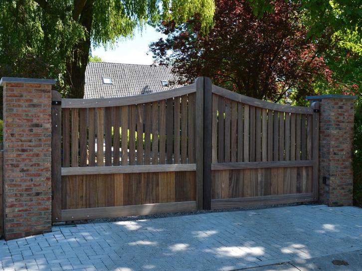 Mooie toegangspoorten op maat, Tuin en Terras, Tuinhekken en Hekwerk, Nieuw, Tuinhek, Hout, Met poort, Ophalen