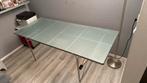 Glazen Bureau - 200x85cm, Huis en Inrichting, Ophalen, Gebruikt, Bureau
