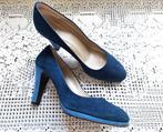 Leren pumps in 2 kleuren blauw - She's Different - Maat 39, Pumps, Blauw, Ophalen of Verzenden, Zo goed als nieuw