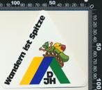 Sticker: DJH - Wandern ist spitze, Ophalen of Verzenden, Zo goed als nieuw, Bedrijf of Vereniging