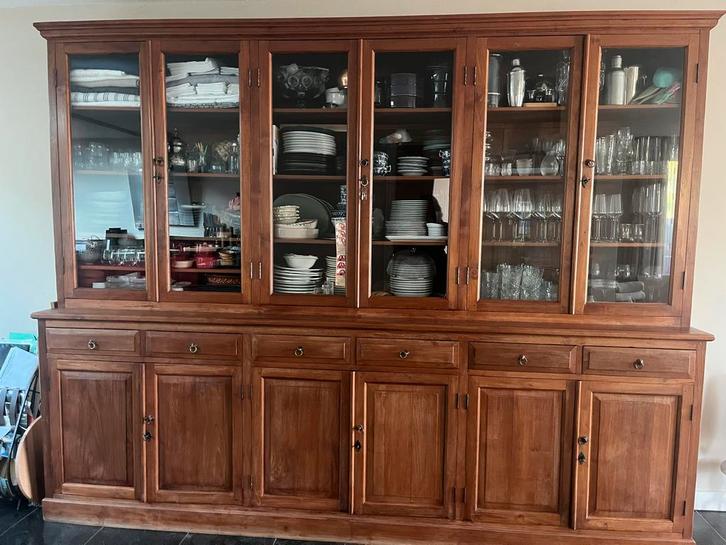 Teakhouten Buffetkast - Veel Ruimte!, Huis en Inrichting, Kasten | Buffetkasten, Zo goed als nieuw, 200 cm of meer, 200 cm of meer